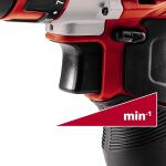 Einhell Akku-Bohrschrauber TE-CD 12/1 Li, 12Volt (rot/schwarz, Li-Ionen Akku 2Ah)