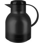 EMSA SAMBA Isolierkanne, 1 Liter (schwarz, QUICK PRESS Verschluss)
