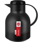 EMSA SAMBA Isolierkanne, 1 Liter (schwarz, QUICK PRESS Verschluss)
