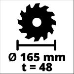 Einhell Tauchsäge TE-PS 165 (rot/schwarz, 1.200 Watt)