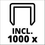 Einhell Akku-Tacker TC-CT 3,6 Li (rot/schwarz, Li-Ionen Akku 1,3Ah)