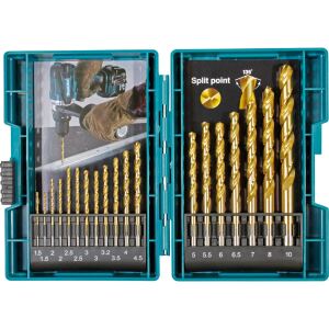 Makita Metallbohrer-Set HSS-Tin, 19-teilig