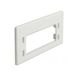 Delock Keystone Adapterplatte, Befestigung/Montage (weiß)