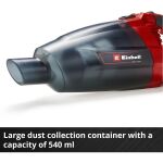 Einhell TE-VC 18 Li-Solo (schwarz/rot, ohne Akku und Ladegerät)
