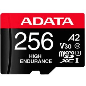 A-Data High Endurance 256 GB microSDXC (UHS-I U3, Class 10, V30, A2)