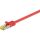 Goobay RJ-45 Patchkabel Cat 6.a S/FTP (PIMF), mit Cat.7 Rohkabel (rot, 2 Meter, 500 MHz)