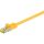 Goobay RJ-45 Patchkabel Cat 6.a S/FTP (PIMF), mit Cat.7 Rohkabel (gelb, 2 Meter, 500 MHz)