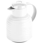 EMSA Isolierkanne SAMBA WAVE, 1 Liter (weiß, QUICK PRESS Verschluss)