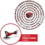 Einhell Power X-Change Akku-Poliermaschine CE-CP 18/180 Li E-Solo, 18Volt (rot/schwarz, ohne Akku und Ladegerät)