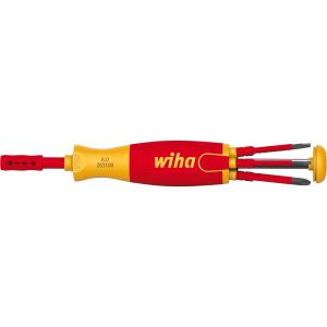 wiha Schraubendreher mit Bit Magazin LiftUp electric (rot/gelb, 7-teilig)