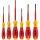 wiha Schraubendreher-Set SoftFinish electric slimFix, 6-teilig (rot/gelb)