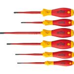 wiha Schraubendreher-Set SoftFinish electric slimFix, 6-teilig (rot/gelb)