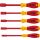 wiha Steckschlüssel-Schraubendreher-Set SoftFinish electric, 5-teilig (rot/gelb)
