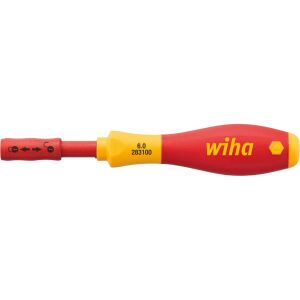wiha Schraubendreher-Bithalter SoftFinish electric slimVario (rot/gelb, für 6mm slimBits)