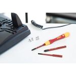 wiha Schraubendreher mit Bithalter-Set PicoFinish electric slimVario (rot/gelb, 4-teilig, mit slimBits)