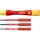 wiha Schraubendreher mit Bithalter-Set PicoFinish electric slimVario (rot/gelb, 4-teilig, mit slimBits)
