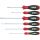 wiha Schraubendreher-Set SoftFinish, 6-teilig (schwarz/rot)
