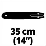 Einhell Ersatz-Sägeschwert 4500151, für Benzin-Kettensägen (35cm, 1,3mm)