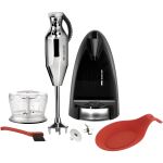 UNOLD Stabmixer ESGE-Zauberstab M 200 chrom (chrom, 200 Watt, mit Zerkleinerer und Zauberbasis)