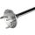 UNOLD Stabmixer ESGE-Zauberstab M 200 chrom (chrom, 200 Watt, mit Zerkleinerer und Zauberbasis)