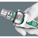 Wera 8100 SA 9 Zyklop Speed-Knarrensatz, zöllig, 1/4" (schwarz/grün, 28-teilig, Speed-Knarre mit schwenkbarem Kopf)