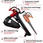 Einhell Akku-Laubsauger GE-CL 36/230 Li E-Solo, 36Volt (2x18V), Laubsauger/Laubbläser (rot/schwarz, ohne Akku und Ladegerät)