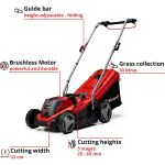 Einhell Power X-Change Akku-Rasenmäher GE-CM 18/33 Li-Solo, 18Volt (rot/schwarz, ohne Akku und Ladegerät)
