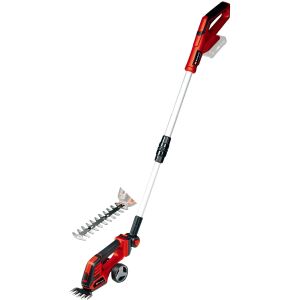 Einhell Power X-Change Akku-Grasschere/ -Strauchschere GE-CG 18/100 Li T-Solo, 18Volt (rot/schwarz, ohne Akku und Ladegerät, mit Teleskop-Stiel)