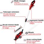 Einhell Power X-Change Akku-Grasschere/ -Strauchschere GE-CG 18/100 Li T-Solo, 18Volt (rot/schwarz, ohne Akku und Ladegerät, mit Teleskop-Stiel)