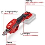 Einhell Power X-Change Akku-Astschere GE-LS 18 Li-Solo, 18Volt (rot/schwarz, ohne Akku und Ladegerät)