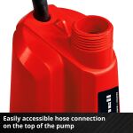 Einhell Power X-Change Akku-Klarwasserpumpe GE-SP 18 Li-Solo,18Volt, Tauch- / Druckpumpe (rot/schwarz, ohne Akku und Ladegerät)