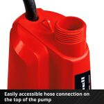 Einhell Power X-Change Akku-Klarwasserpumpe GE-PP 18 RB Li-Solo, 18Volt, Tauch- / Druckpumpe (rot/schwarz, ohne Akku und Ladegerät)