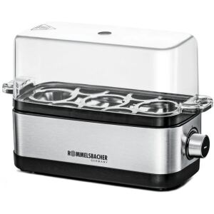 Rommelsbacher Eierkocher ER 300 (edelstahl/schwarz, 300 Watt, für 3 Eier)