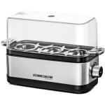 Rommelsbacher Eierkocher ER 300 (edelstahl/schwarz, 300 Watt, für 3 Eier)