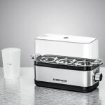 Rommelsbacher Eierkocher ER 300 (edelstahl/schwarz, 300 Watt, für 3 Eier)