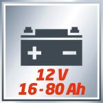 Einhell Batterie-Ladegerät CC-BC 5 (rot/schwarz, für Kfz- und Motorradbatterien)