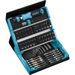 HAZET SmartCase Bit-Satz 2200SC-1, 69-teilig (schwarz/blau, 1/4", mit Handhalter)