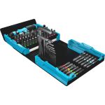 HAZET SmartCase Bit-Satz 2200SC-1, 69-teilig (schwarz/blau, 1/4", mit Handhalter)
