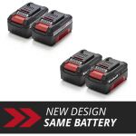 Einhell Akku Power-X-Change Twinpack 18V 4,0 Ah CB 1 (rot/schwarz, 2 Stück)