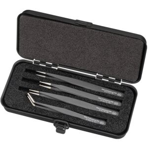 wiha SMD-Pinzetten-Set Professional ESD (schwarz)