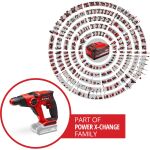 Einhell Power X-Change Akku-Bohrhammer TE-HD 18/12 Li - Solo, 18Volt (rot/schwarz, ohne Akku und Ladegerät)