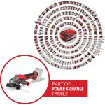 Einhell Professional Akku-Winkelschleifer AXXIO 18/115 Q, 18Volt (rot/schwarz, ohne Akku und Ladegerät)