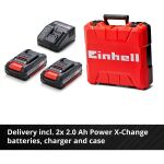 Einhell Professional Akku-Schlagbohrschrauber TP-CD 18/50 Li-i BL, 18Volt (rot/schwarz, 2x Li-Ionen Akku 2,0Ah)