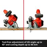 Einhell Power X-Change Akku-Handkreissäge TE-CS 18/150 Li-Solo, 18Volt (rot/schwarz, ohne Akku und Ladegerät)