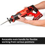 Einhell Professional Akku-Universal-Säbelsäge TP-AP 18/28 Li BL - Solo, 18Volt (rot/schwarz, ohne Akku und Ladegerät)