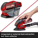 Einhell Power X-Change Akku-Multischleifer TE-OS 18/150 Li-Solo, 18Volt (rot/schwarz, ohne Akku und Ladegerät)