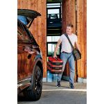 Einhell Systemkoffer E-Case S-F foam (schwarz/rot, mit 2 Schaumstoffeinlagen)