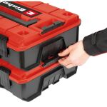 Einhell Systemkoffer E-Case S-F foam (schwarz/rot, mit 2 Schaumstoffeinlagen)
