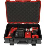 Einhell Systemkoffer E-Case S-F foam (schwarz/rot, mit 2 Schaumstoffeinlagen)