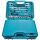 Makita Handwerkzeug-Set E-10883, 221-teilig (blau, inkl. 2 Umschalt-Knarren, 1/4" und 1/2")